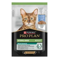 Purina Pro Plan Sterilised, вологий корм для стерилізованих котів, шматочки в підливці з кроликом, пауч, 85 г