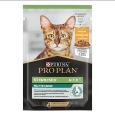 Purina Pro Plan Sterilised MULTIPACK, вологий корм для стерилізованих котів, з куркою 5 шт + з яловичиною 5 шт, паучі, 10х85 г