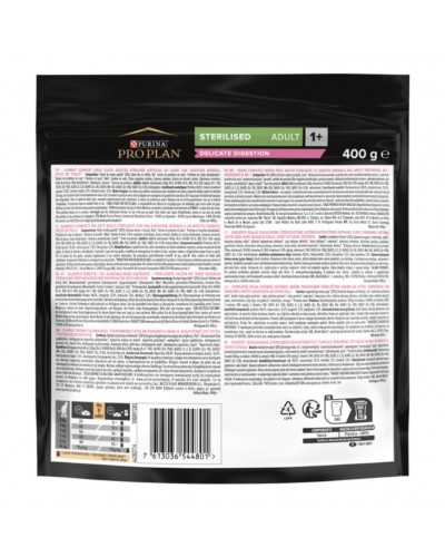 Сухий корм для стерилізованих котів з чутливим травленням, Purina Pro Plan Sterilised Delicate, з куркою, 400 г Сухий корм для стерилізованих котів з чутливим травленням, Purina Pro Plan Sterilised Delicate, з куркою, 400 г