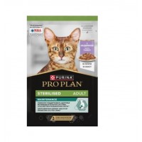 Purina Pro Plan Sterilised, вологий корм для стерилізованих котів, з індичкою, пауч, 85 г