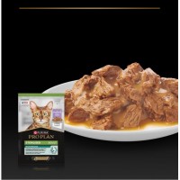 Purina Pro Plan Sterilised, вологий корм для стерилізованих котів, з індичкою, пауч, 85 г