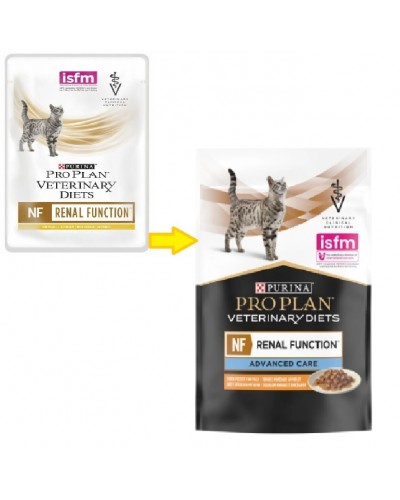 Purina Pro Plan NF Renal Function, при ХРОНІЧНИХ захворюваннях нирок, шматочки в підливі з куркою для котів, пауч, 85 г