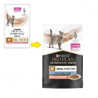 Purina Pro Plan NF Renal Function, при ХРОНІЧНИХ захворюваннях нирок, шматочки в підливі з лососем для котів, пауч, 85 г