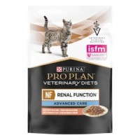 Purina Pro Plan NF Renal Function, при ХРОНІЧНИХ захворюваннях нирок, шматочки в підливі з лососем для котів, пауч, 85 г