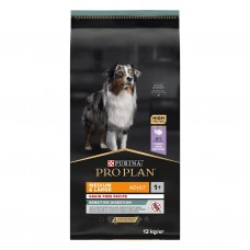 Сухой корм для взрослых собак с чувствительным пищеварением Purina Pro Plan Medium & Large Adult 1+ Sensitive Digestion беззерновой с индейкой 12 кг 