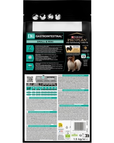 Дієтичний сухий корм для собак малих порід з проблемами ШКТ Purina Pro Plan EN Gastrointestinal Small & Mini, 1.5 кг Дієтичний сухий корм для собак малих порід з проблемами ШКТ Purina Pro Plan EN Gastrointestinal Small & Mini, 1.5 кг
