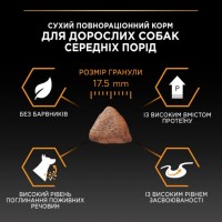 Pro Plan Purina ProPlan Medium Adult, сухий корм для собак середніх порід, з куркою, 3 кг