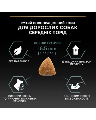 Pro Plan Purina ProPlan Medium Sensitive Digestion, сухий корм для середніх порід собак з чутливим травленням, з ягням, 3 кг Pro Plan Purina ProPlan Medium Sensitive Digestion, сухий корм для середніх порід собак з чутливим травленням, з ягням, 3 кг