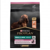 Pro Plan Purina ProPlan Small & Mini Sensitive Skin OptiDerma Salmon, сухий корм з м"ясом лосося для дрібних порід, 7 кг