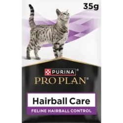 Purina Pro Plan Hairball Care (Хеірбол Кер). Консервований додатковий корм для дорослих котів, що допомагає виводити проковтнуту вовну. пауч, 35 г