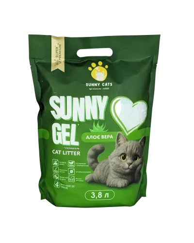  Sunny Cats Sunny Gel для котячого туалета Алоє вера 3,8 л