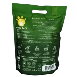 Cилікагелевий наповнювач Sunny Cats Sunny Gel для котячого туалета Алоє вера 3,8 л