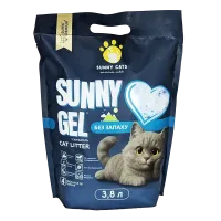 Cилікагелевий наповнювач Sunny Cats Sunny Gel для котячого туалета без запаху 3,8 л