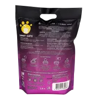 Cилікагелевий наповнювач Sunny Cats Sunny Gel для котячого туалета Квіти 3,8 л