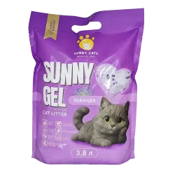 Cилікагелевий наповнювач Sunny Cats Sunny Gel для котячого туалета Лаванда 3,8 л