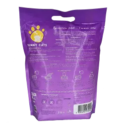 Cилікагелевий наповнювач Sunny Cats Sunny Gel для котячого туалета Лаванда 3,8 л