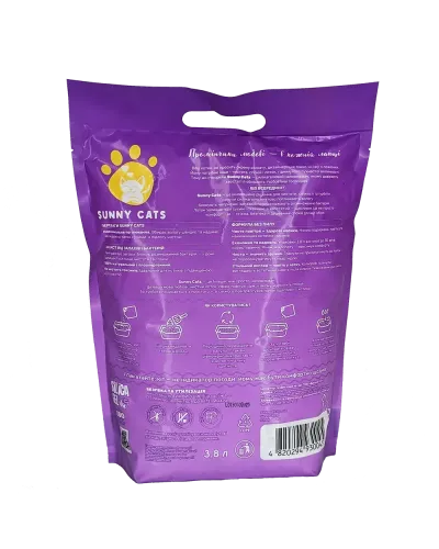  Sunny Cats Sunny Gel для котячого туалета Лаванда 3,8 л
