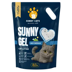 Cилікагелевий наповнювач Sunny Cats Sunny Gel для котячого туалета без запаху 8 л