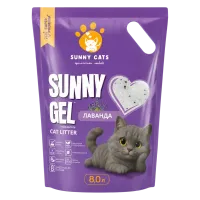 Cилікагелевий наповнювач Sunny Cats Sunny Gel для котячого туалета Лаванда 8 л