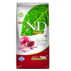 Farmina N&D Prime Grain Free Chicken&Pomengranate, беззерновий сухий корм для дорослих котів, курка з гранатом, 1.5 кг
