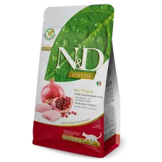 Farmina N&D Prime Grain Free Chicken&Pomengranate neutred, беззерновий сухий корм для дорослих стерилізованих котів, курка з гранатом, 300 г
