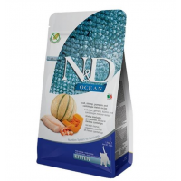 Farmina N&D Ocean Grain Free Kitten, беззерновий сухий корм для кошенят, тріска/креветка/гарбуз/диня, 1.5 кг