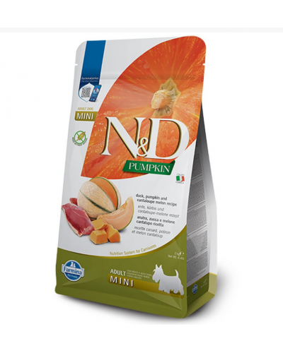 Farmina N&D Pumpkin Grain Free Duck&Cantaloupe Adult Mini, 2 кг Farmina N&D Pumpkin Grain Free Duck&Cantaloupe Adult Mini, 2 кг