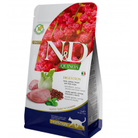 Farmina N&D Quinoa Digestion Adult Lamb, сухий корм для дорослих котів з чутливим травленням, ягня, фенхель і кіноа, 300 г