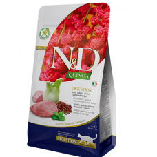 Farmina N&D Quinoa Digestion Adult Lamb, сухий корм для дорослих котів з чутливим травленням, ягня, фенхель і кіноа, 300 г