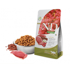 Farmina N&D Quinoa Urinary, Duck & Cranberry Adult, сухий корм для дорослих котів для профілактики сечокам'яної хвороби, качка і журавлина, 1.5 кг