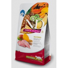 Farmina N&D Tropical Selection Chicken Neutered, низькозерновий сухий корм для дорослих стерилізованих котів, курка, 1.5 кг