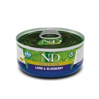Farmina N&D Grain Free Prime Lamb Adult, вологий корм для котів з ягням та чорницею, 70 г
