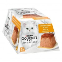 Gourmet Revelations Chicken, мус з куркою та підливкою, повнораціонний вологий корм для дорослих котів, 2 х 57 г