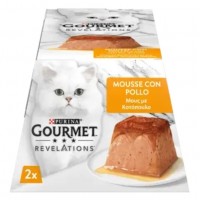 Gourmet Revelations Chicken, мус з куркою та підливкою, повнораціонний вологий корм для дорослих котів, 2 х 57 г