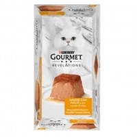Gourmet Revelations Chicken, мус з куркою та підливкою, повнораціонний вологий корм для дорослих котів, 2 х 57 г