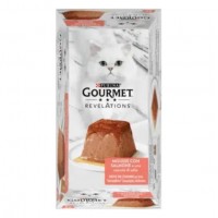 Gourmet Revelations Salmon, мус з лососем та підливкою, повнораціонний вологий корм для дорослих котів, 2 х 57 г