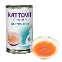 Kattovit Veterinary Gastro Drink, лікувальний напій для котів із захворюваннями ШКТ, курка, 135 г