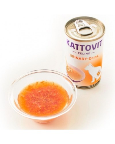 Лікувальний напій для котів із захворюваннями сечовивідних шляхів, Kattovit Veterinary Urinary Drink, з куркою, 135 г
