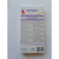 Kattovit Feline Renal (Low Protein) paste with chicken, кремові снеки для котів при хворобах нирок, з куркою, 6 стіків по 15 г
