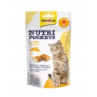 GimCat Nutri Pockets Cheese, ласощі для котів, подушечки з сиром, 60 г