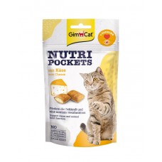 GimCat Nutri Pockets Cheese, ласощі для котів, подушечки з сиром, 60 г