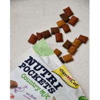 GimCat Nutri Pockets Country Mix, ласощі для котів, хрусткі подушечки, індичка/качка/яловичина, 150 г