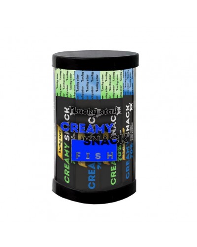 Lucky Star Creamy Snack Fish, кремові ласощі для котів, з рибою, 24 стіки по 10 г