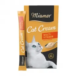 Miamor Cat Cream Multi-Vitamin, кремові ласощі для котів, 6 стіків по 15 г