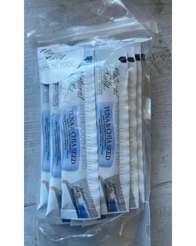 Ласощі для котів Natural Kitty Creamy Treats Superfood Blend: тунець і чіа, 24 стіки