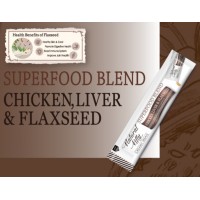 Ласощі для котів Natural Kitty Creamy Treats Superfood Blend: курка, печінка і насіння льону, в желе, 24 стіки по 12 г