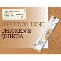 Ласощі для котів Natural Kitty Creamy Treats Superfood Blend: курка і кіноа, в желе, 24 стіки по 12 г