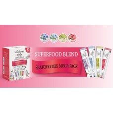 Ласощі для котів Natural Kitty Creamy Treats Superfood Blend SEAFOOD MEGA PACK: 4 види з рибою, 50 стіків по 12 г