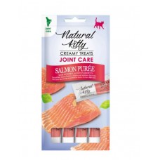 Natural Kitty Joint Care крем-снеки для котів для догляду за суглобами, пюре з лосося, 4 стіки по 12 г