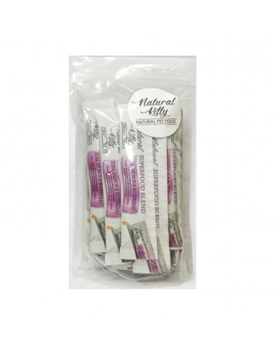 Ласощі для котів Natural Kitty Creamy Treats Superfood Blend: лосось, тунець і чорниця, 24 стіки